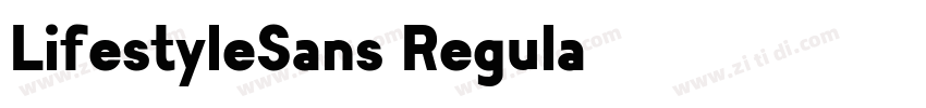LifestyleSans Regula字体转换